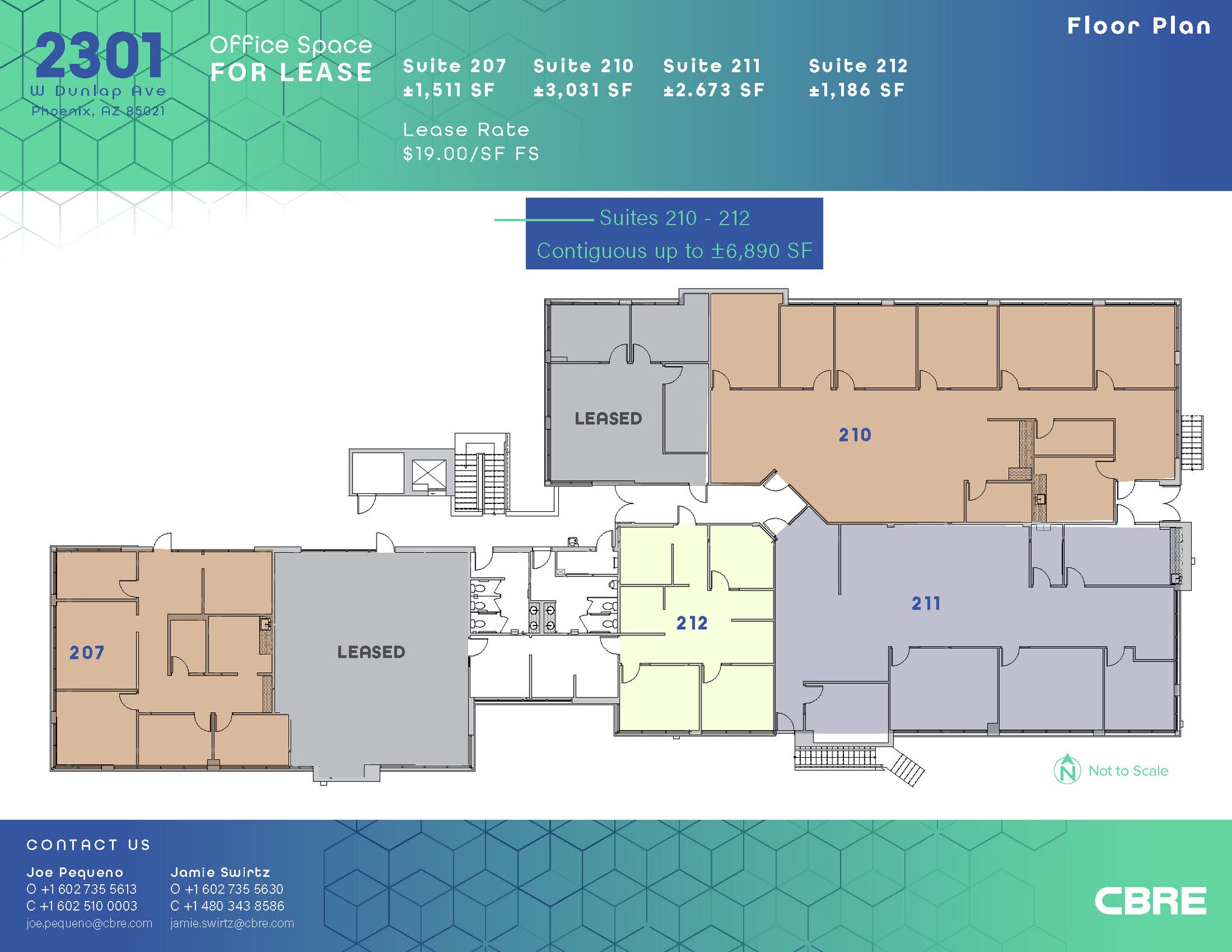 2301 W Dunlap Ave, Phoenix, AZ à louer Plan d’étage– Image 1 sur 1