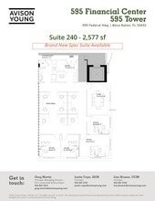 595 S Federal Hwy, Boca Raton, FL à louer Plan d’étage– Image 1 sur 1