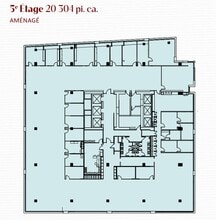 100 Rue Peel, Montréal, QC à louer Plan d’étage– Image 1 sur 1