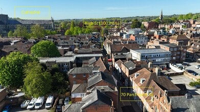 70 Parchment St, Winchester, HAM - Vue aérienne vue de carte