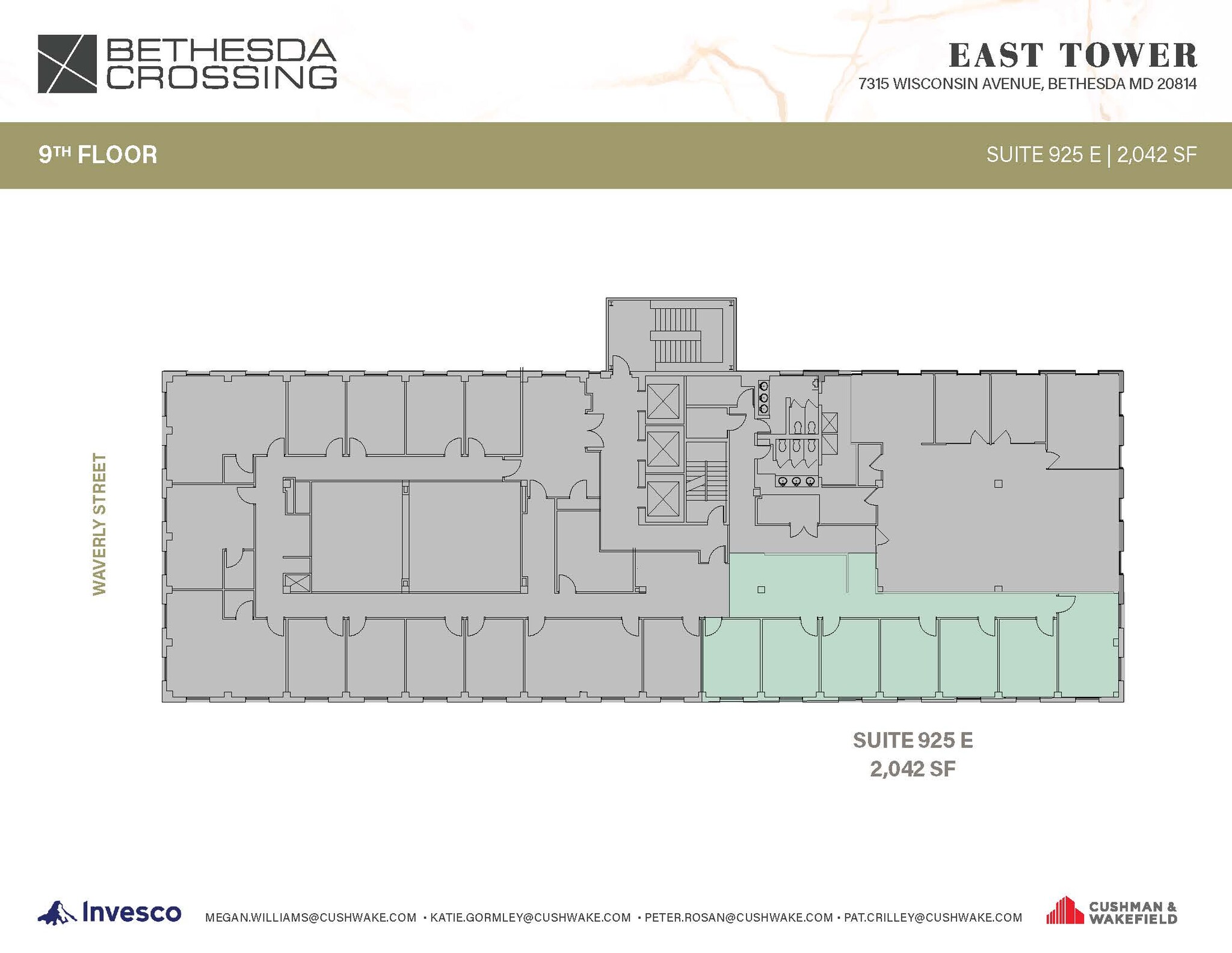 7315 Wisconsin Ave, Bethesda, MD à louer Plan d’étage– Image 1 sur 1