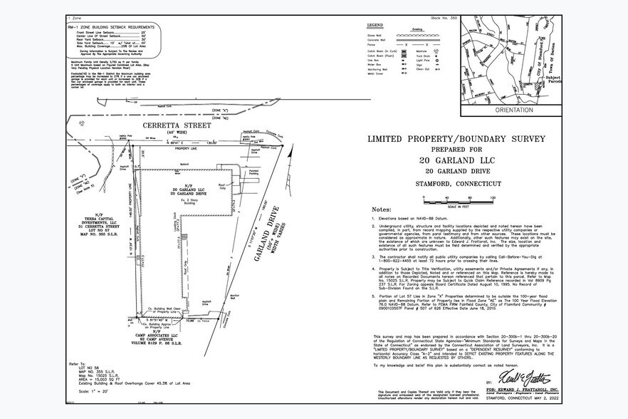 20 Garland Dr, Stamford, CT à louer - Plan de site – Image 3 sur 18