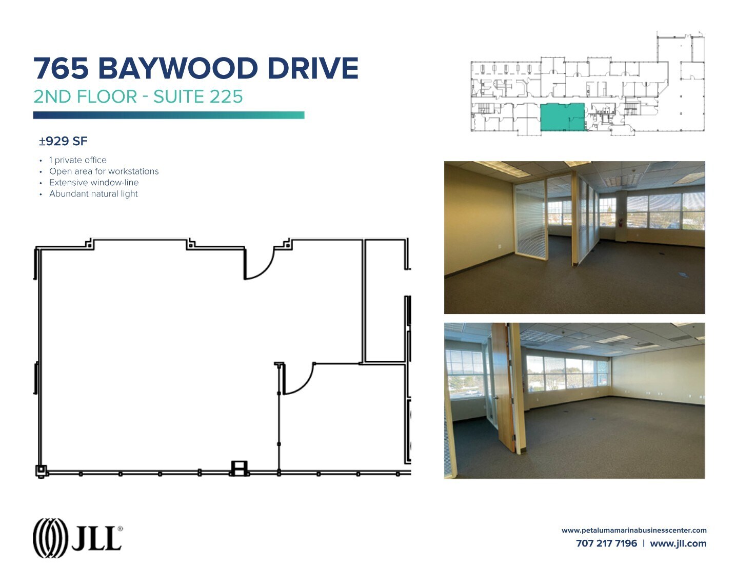 755-775 Baywood Dr, Petaluma, CA à louer Plan d’étage– Image 1 sur 3