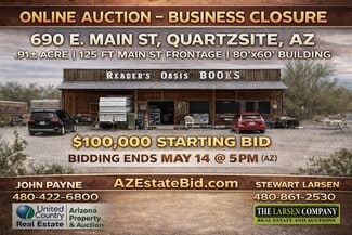 Plus de détails pour 690 E Main St, Quartzsite, AZ - Local commercial à vendre
