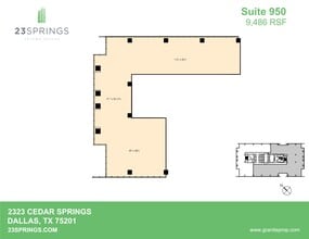 2323 Cedar Springs Rd, Dallas, TX à louer Plan de site– Image 1 sur 1