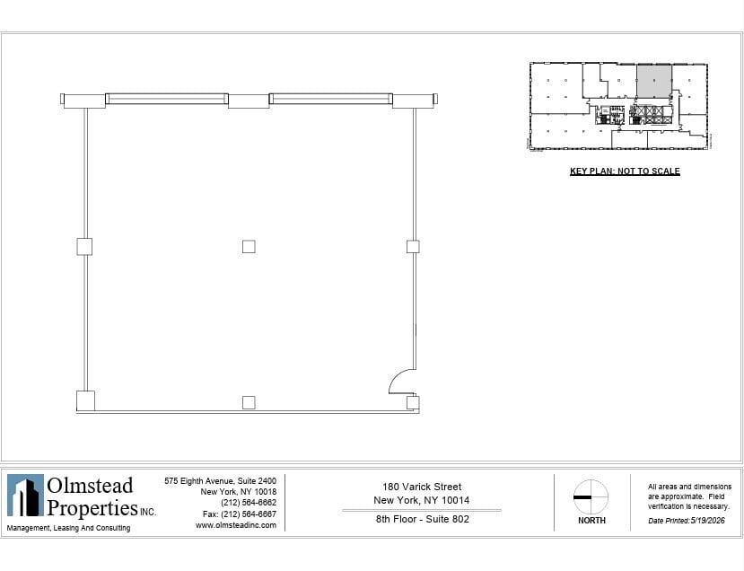 180 Varick St, New York, NY à louer Plan d’étage– Image 1 sur 1