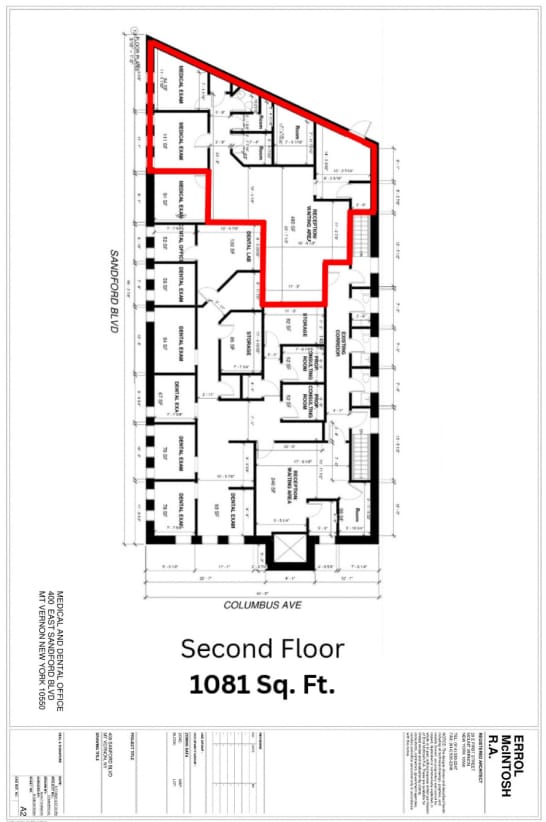 400-422 E Sandford Blvd, Mount Vernon, NY à louer Plan d’étage– Image 1 sur 4