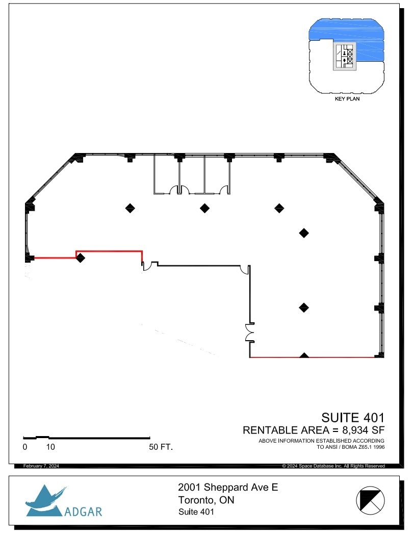 2001 Sheppard Ave E, Toronto, ON à louer Plan d’étage– Image 1 sur 1