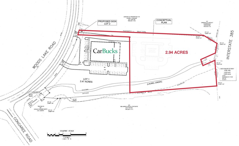 NPA Woods Lake Road, Greenville, SC à vendre - Plan de site – Image 2 sur 2
