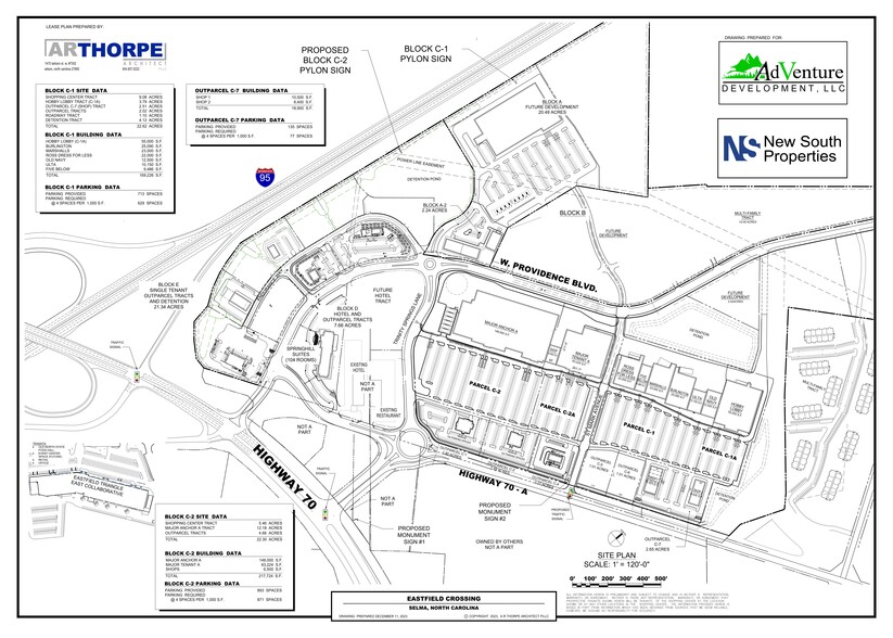 Intersection of I-95 & Hwy 70, Selma, NC à louer - Plan de site – Image 1 sur 5