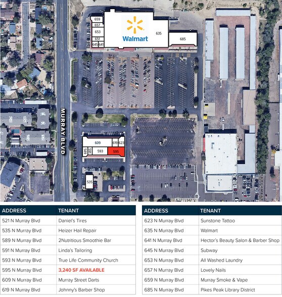 535-685 N Murray Blvd, Colorado Springs, CO à louer - Plan de site – Image 2 sur 4