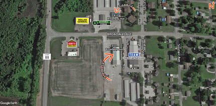 410 Broadway Ave, South Roxana, IL - VUE AÉRIENNE  vue de carte