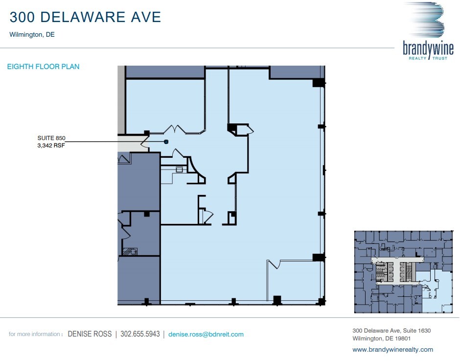 300 Delaware Ave, Wilmington, DE à louer Plan d’étage– Image 1 sur 1