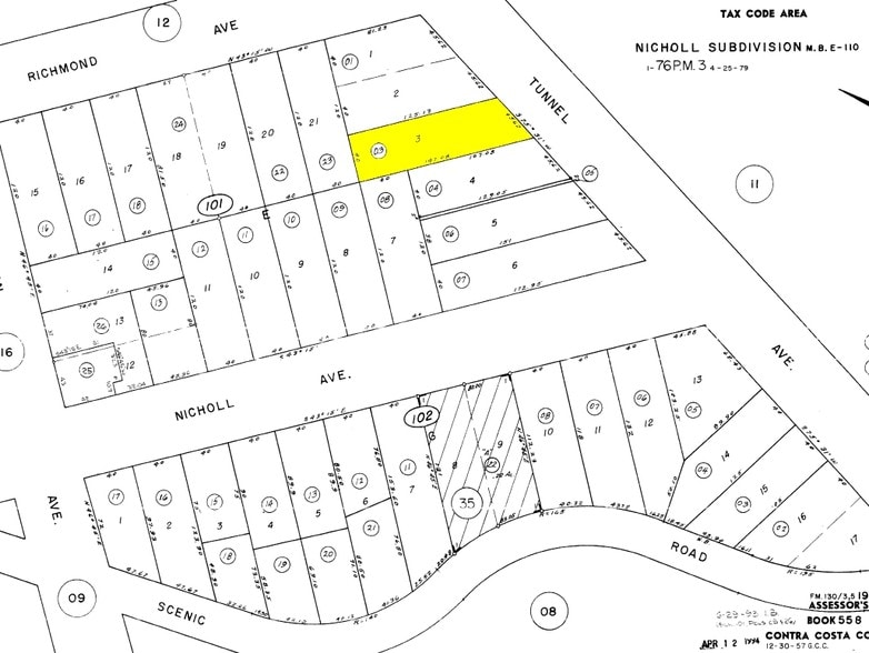 210 Tunnel Ave, Richmond, CA à vendre - Plan cadastral – Image 2 sur 18