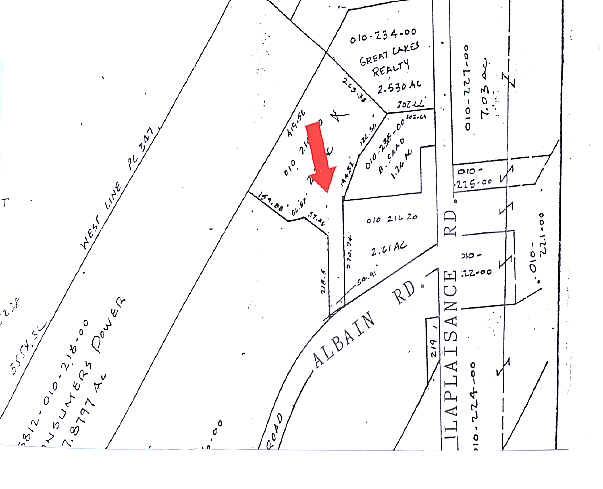 6500 E Albain Rd, Monroe, MI à vendre - Plan cadastral – Image 2 sur 5