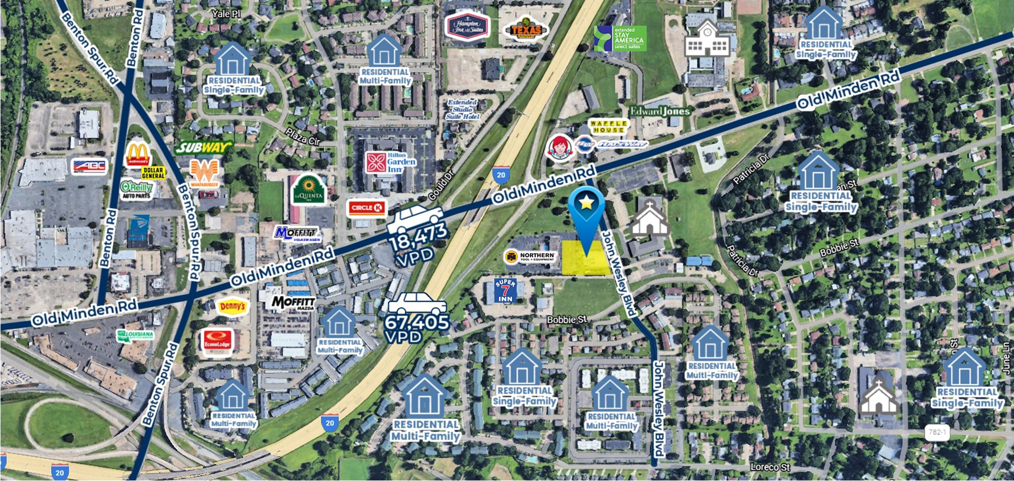 200 John Wesley Blvd, Bossier City, LA à vendre Photo principale– Image 1 sur 4