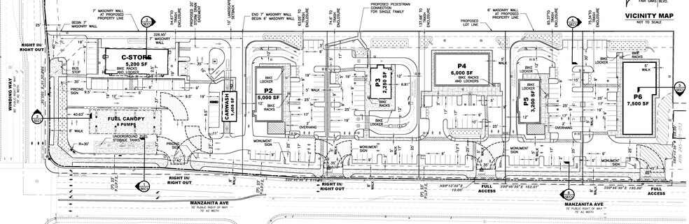 4450 Manzanita Ave, Carmichael, CA à louer - Plan de site – Image 2 sur 2