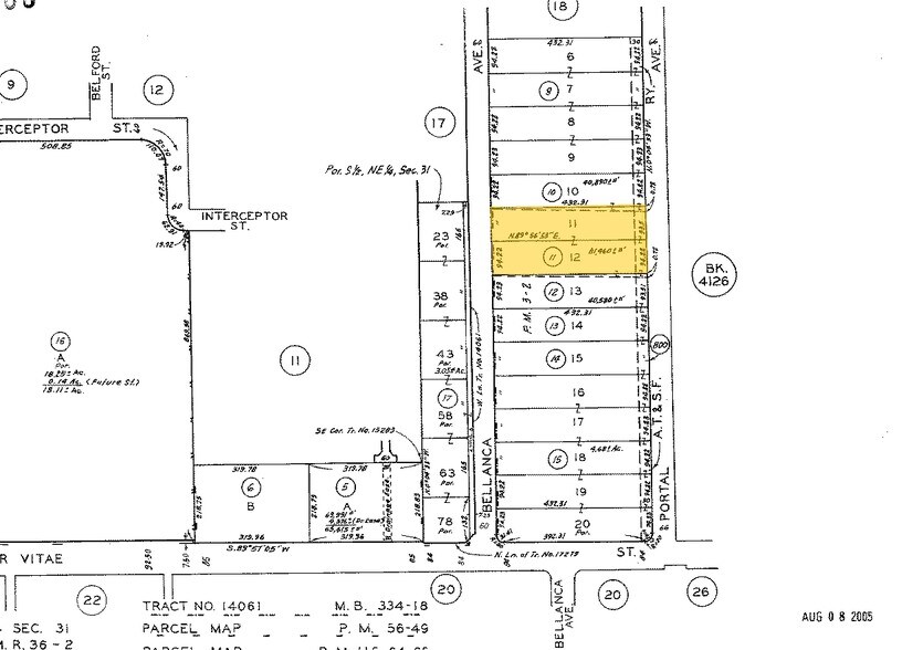 9000 Bellanca Ave, Los Angeles, CA à louer - Plan cadastral – Image 3 sur 3
