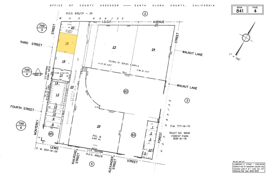 7760 Monterey St, Gilroy, CA à vendre - Plan cadastral – Image 3 sur 3