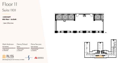 235 Montgomery St, San Francisco, CA à louer Plan d’étage– Image 2 sur 2