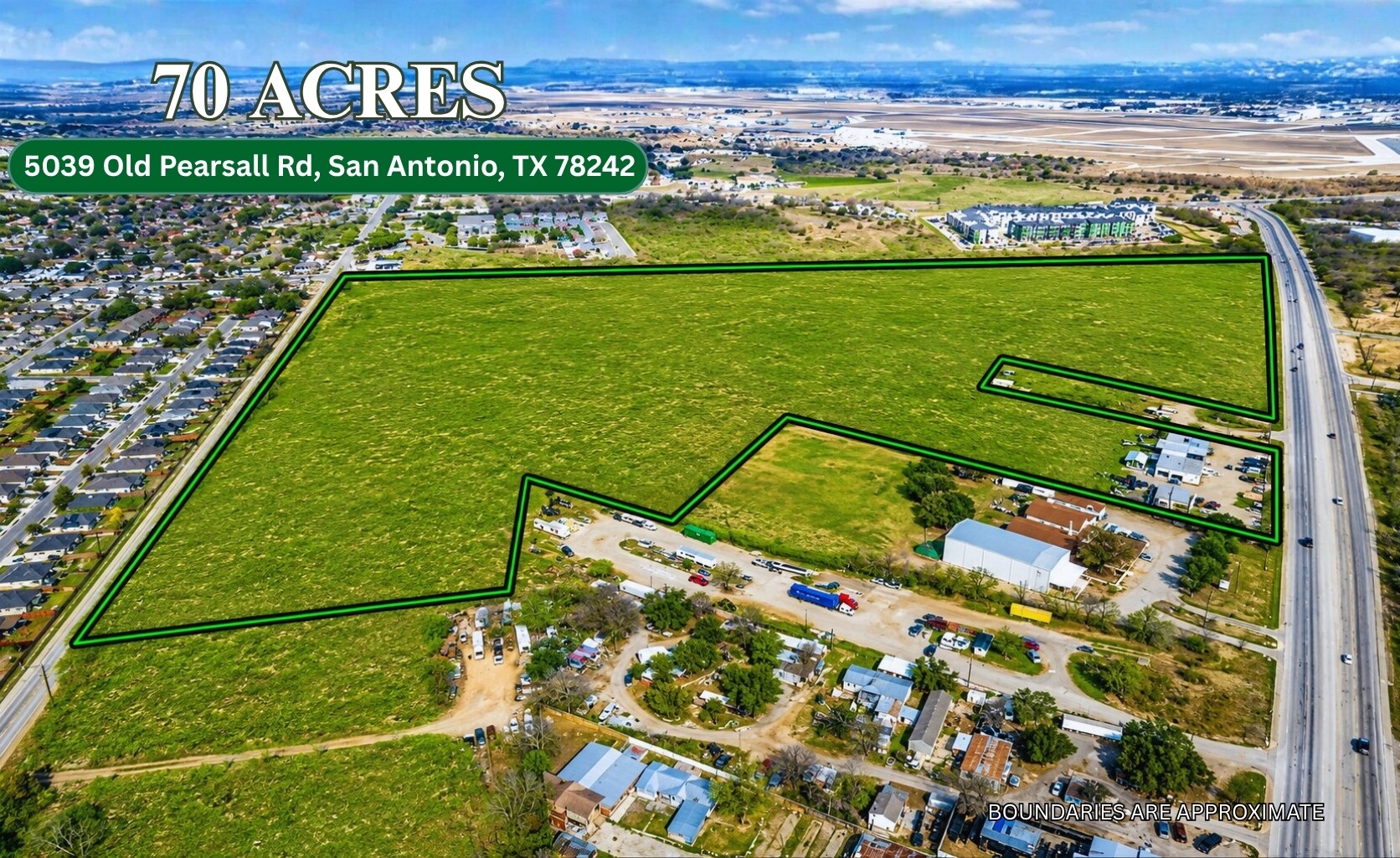 70± AC on Old Pearsall Road, San Antonio, TX à vendre Photo de l’immeuble– Image 1 sur 33