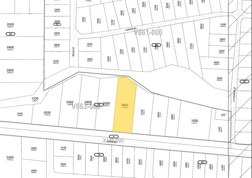 241 E Vinton Rd, Vinton, TX à vendre - Plan cadastral – Image 2 sur 2