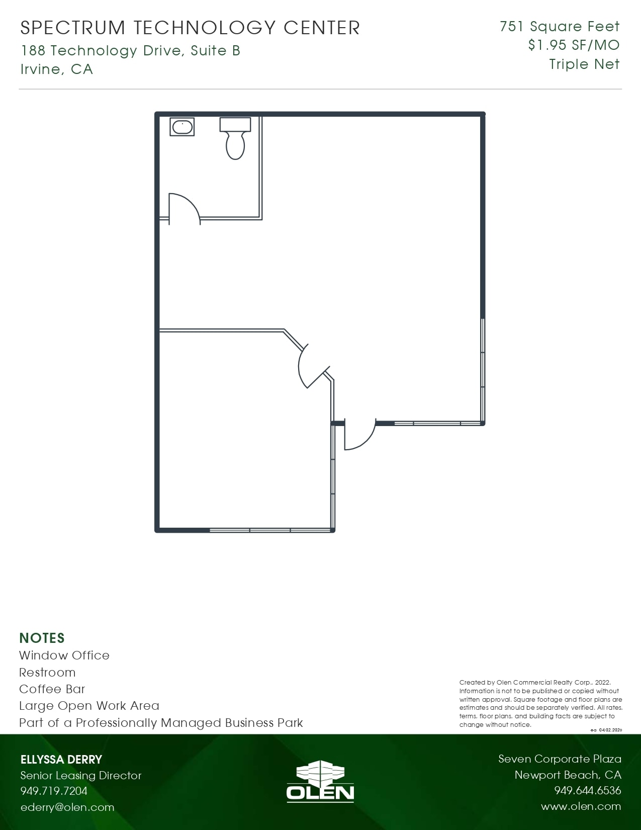 212 Technology Dr, Irvine, CA à louer Plan d’étage– Image 1 sur 1
