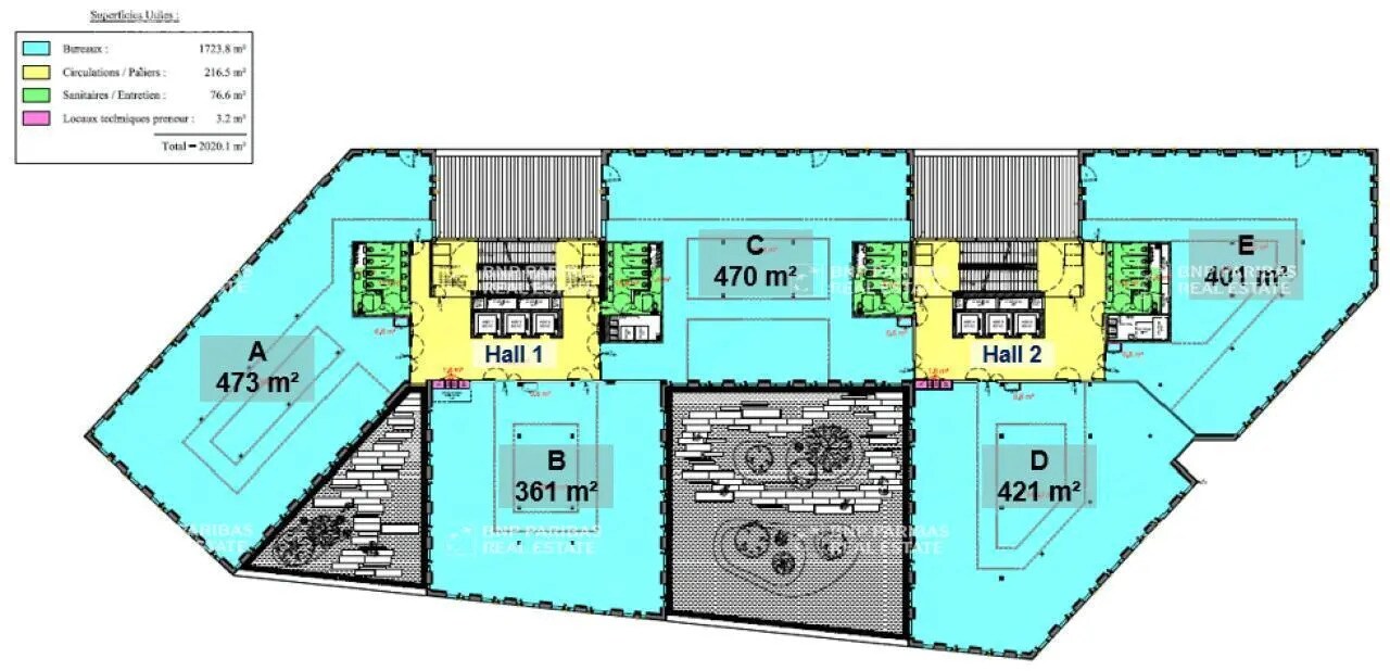 Bureau dans Villeurbanne à louer Plan d’étage– Image 1 sur 1