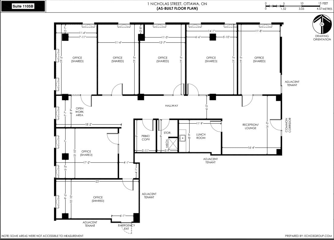 1-5 Nicholas St, Ottawa, ON à louer Plan d’étage– Image 1 sur 1