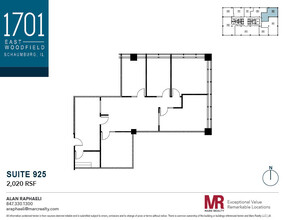 1701 E Woodfield Rd, Schaumburg, IL à louer Plan d’étage– Image 1 sur 1