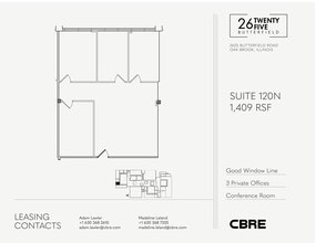 2625 Butterfield Rd, Oak Brook, IL à louer Plan d’étage– Image 1 sur 1