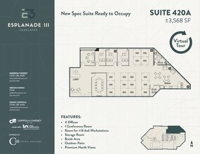 2415 E Camelback Rd, Phoenix, AZ à louer Plan d’étage– Image 1 sur 1