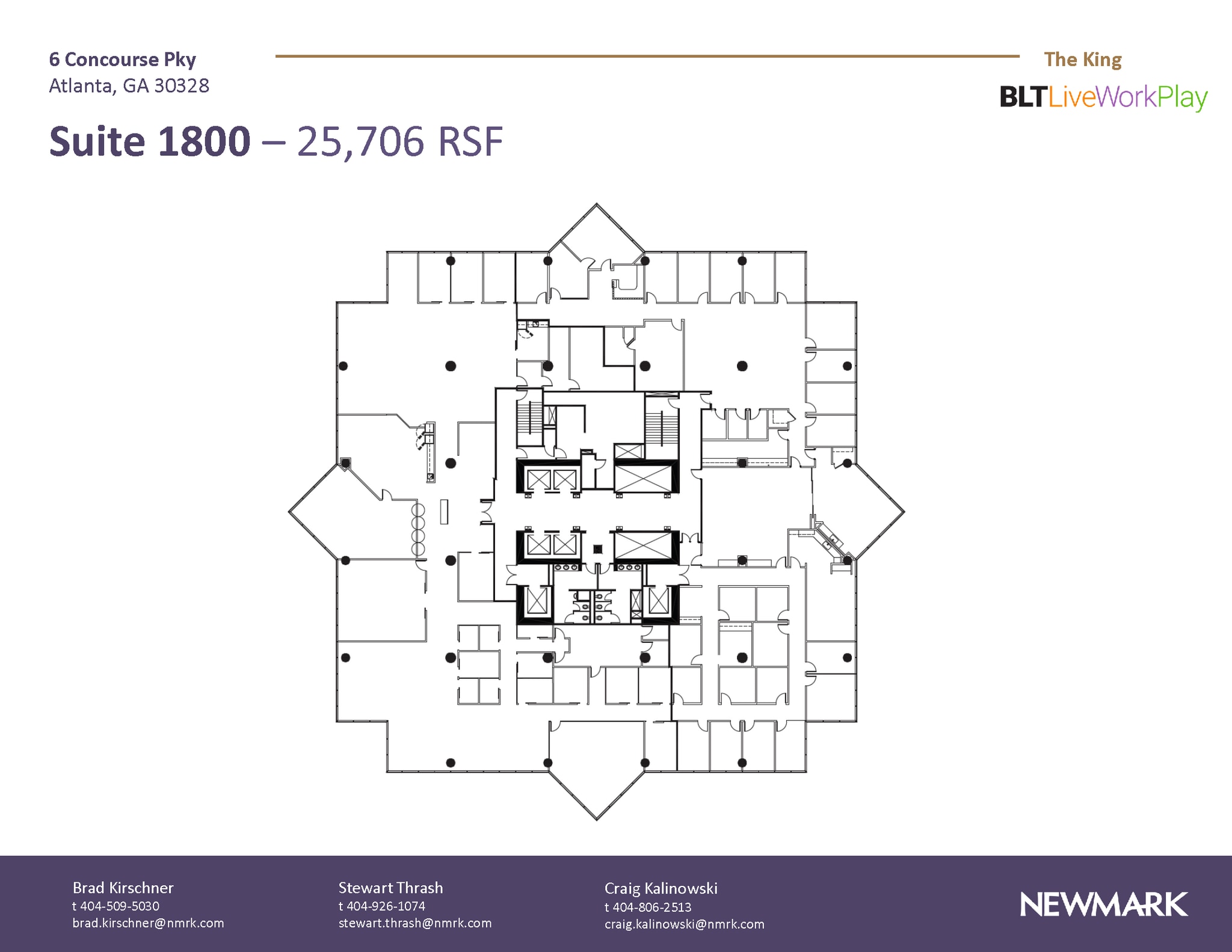 6 Concourse Pky NE, Atlanta, GA à louer Plan d’étage– Image 1 sur 1