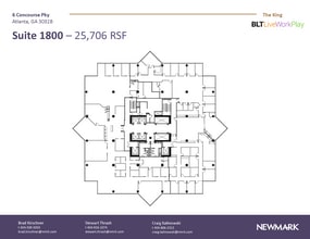 6 Concourse Pky NE, Atlanta, GA à louer Plan d’étage– Image 1 sur 1