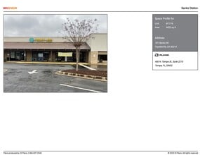 101-217 Banks Rd, Fayetteville, GA à louer Plan de site– Image 1 sur 5