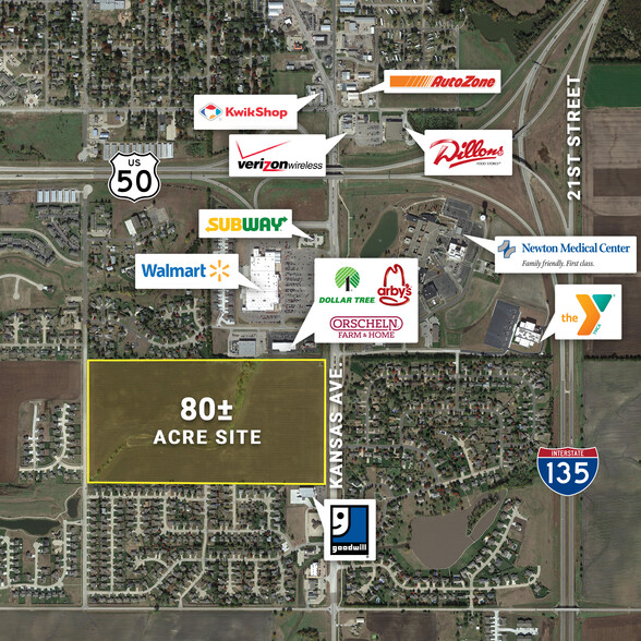 S Kansas Ave & Quail Creek Ave, Newton, KS à vendre - Photo de l’immeuble – Image 1 sur 5