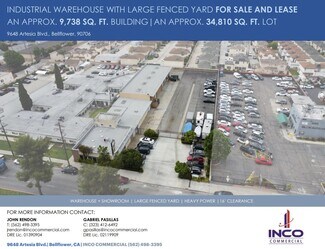 Plus de détails pour 9638-9648 Artesia Blvd, Bellflower, CA - Industriel/Logistique à vendre