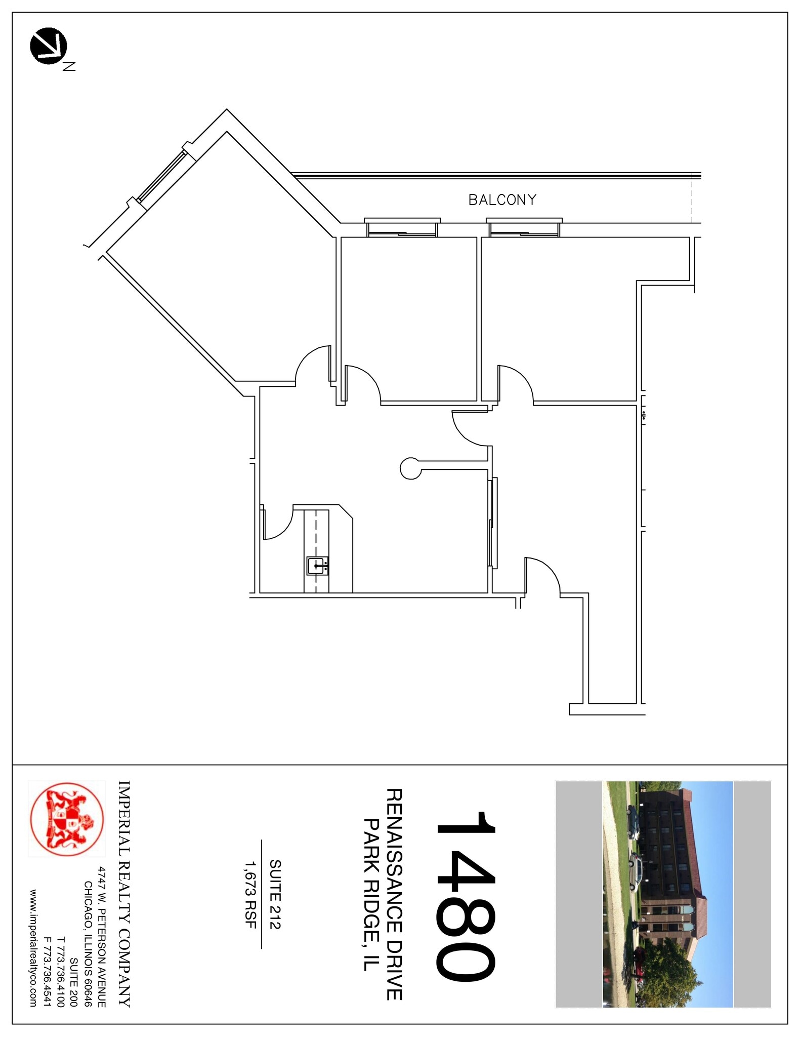 1480 Renaissance Dr, Park Ridge, IL à louer Plan de site– Image 1 sur 1