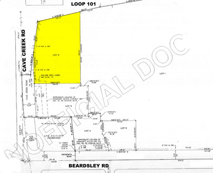N Cave Creek Rd, Phoenix, AZ à louer - Plan cadastral – Image 3 sur 5