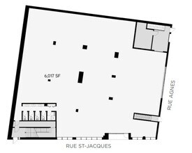 3955 Rue Saint-Jacques, Montréal, QC à louer Plan d’étage– Image 2 sur 2