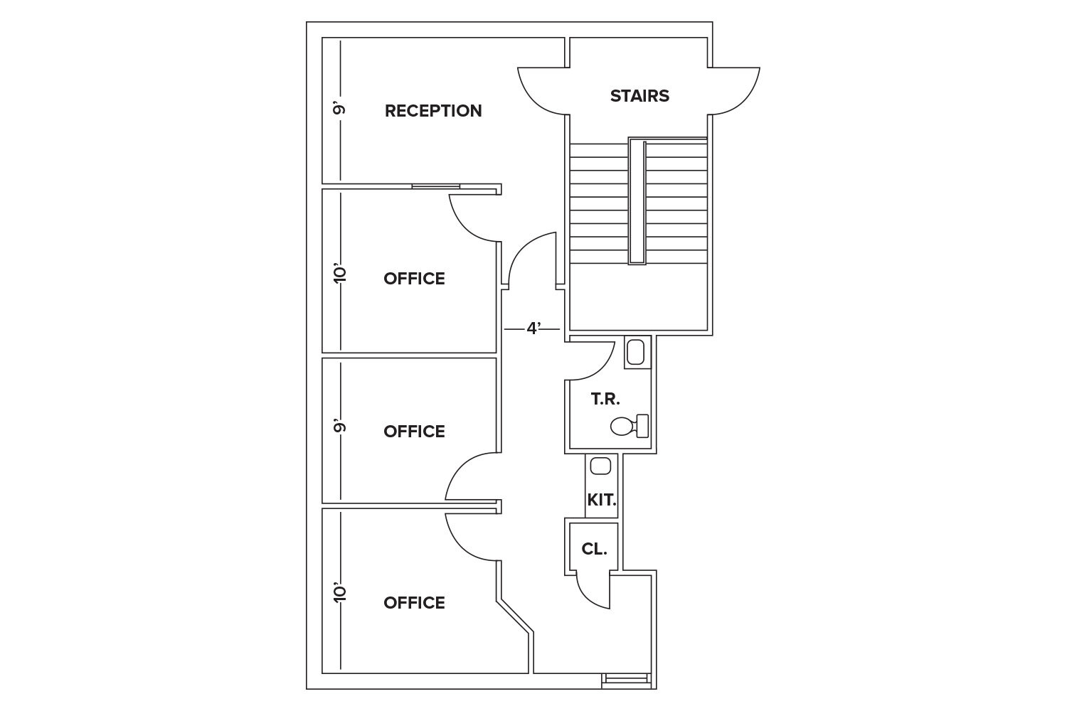 211 Commons Way, Princeton, NJ à louer Plan d’étage– Image 1 sur 2