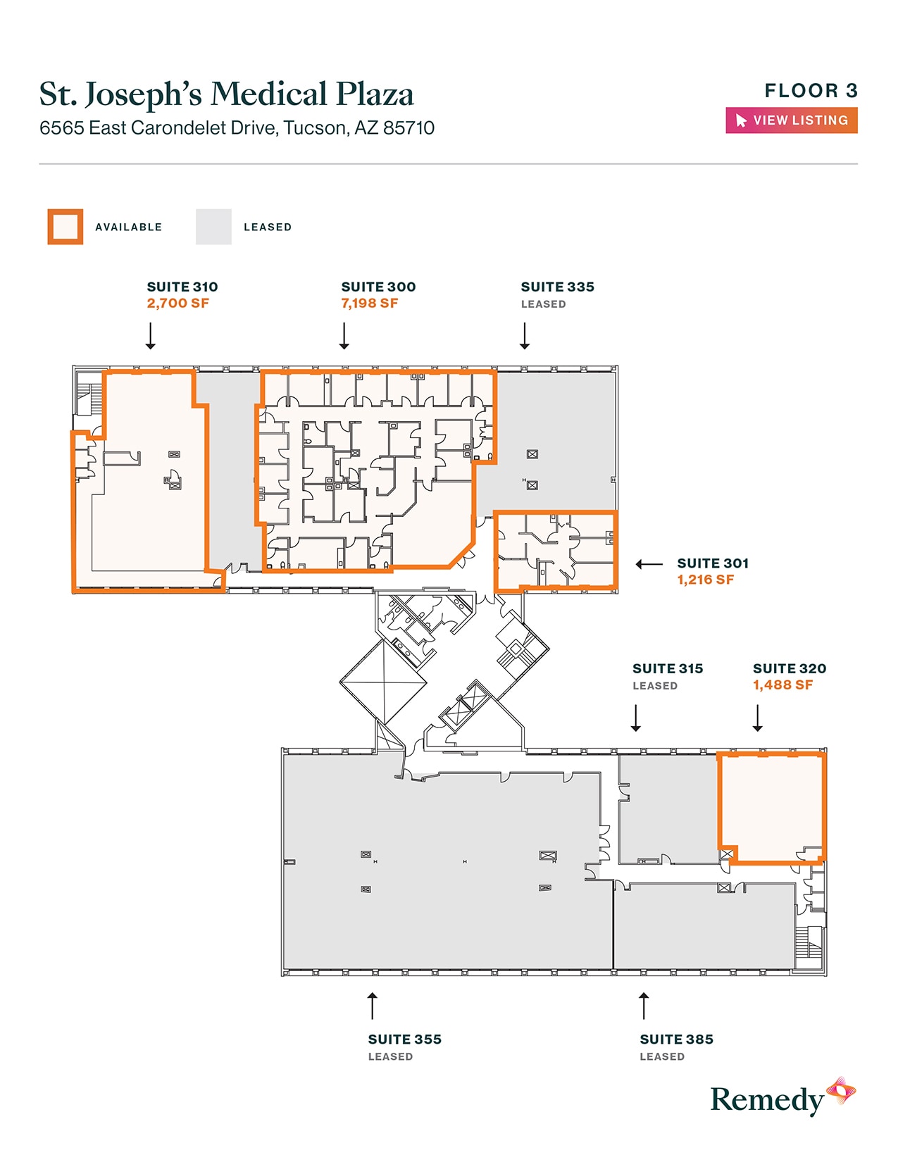 6565 E Carondelet Dr, Tucson, AZ à louer Plan d’étage– Image 1 sur 1