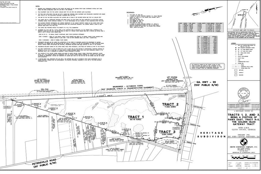 7350 GA-99 | Grants Ferry Rd, Brunswick, GA à vendre - Plan cadastral – Image 2 sur 2