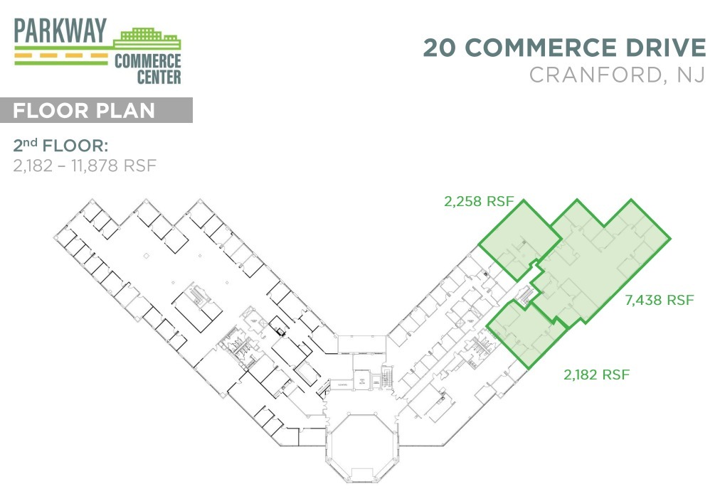 20 Commerce Dr, Cranford, NJ à louer Plan d’étage– Image 1 sur 1