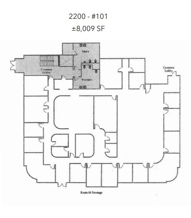 2200 E Route 66, Glendora, CA à louer Plan d’étage– Image 1 sur 1
