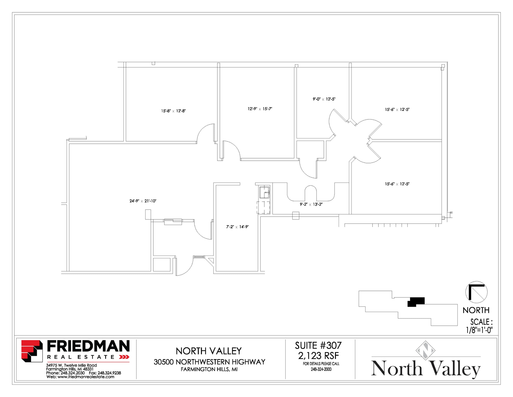 30500 Northwestern Hwy, Farmington Hills, MI à louer Plan d’étage– Image 1 sur 2
