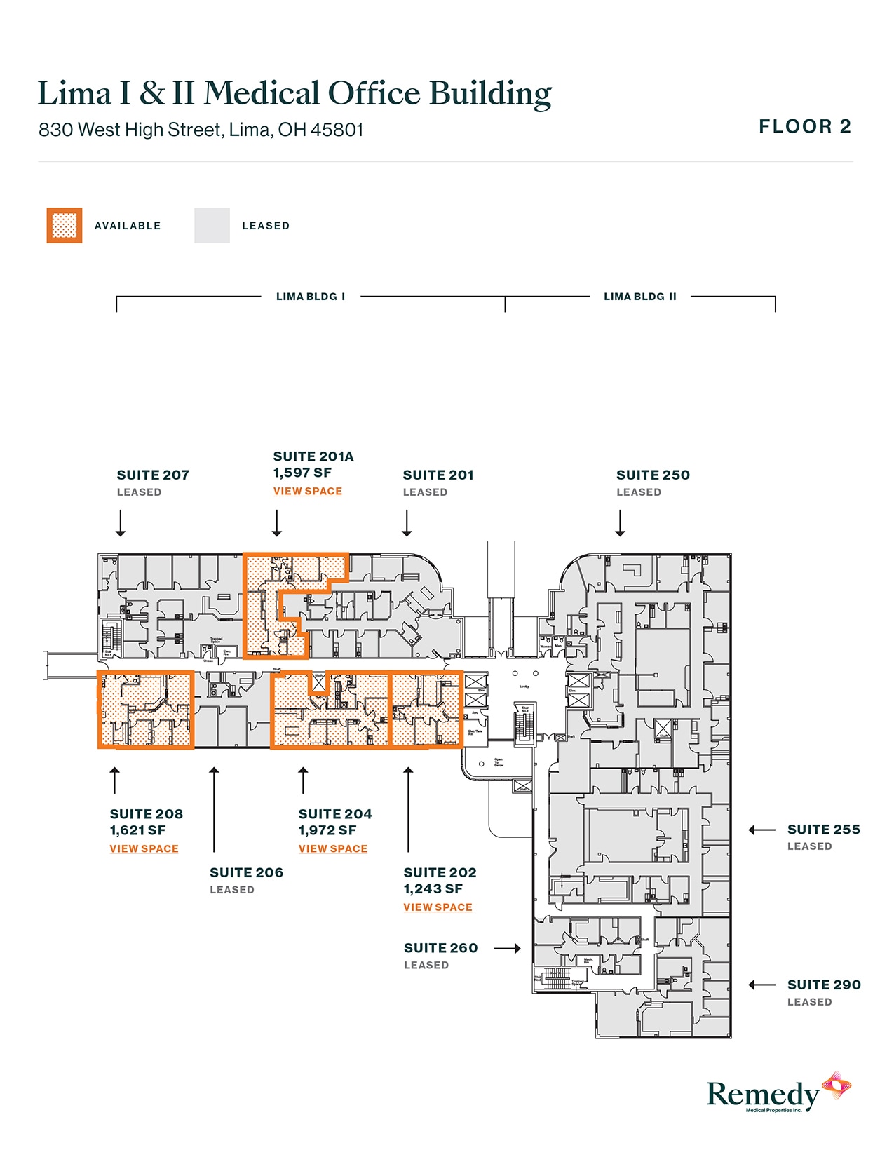 830 W High St, Lima, OH à louer Plan d’étage– Image 1 sur 5