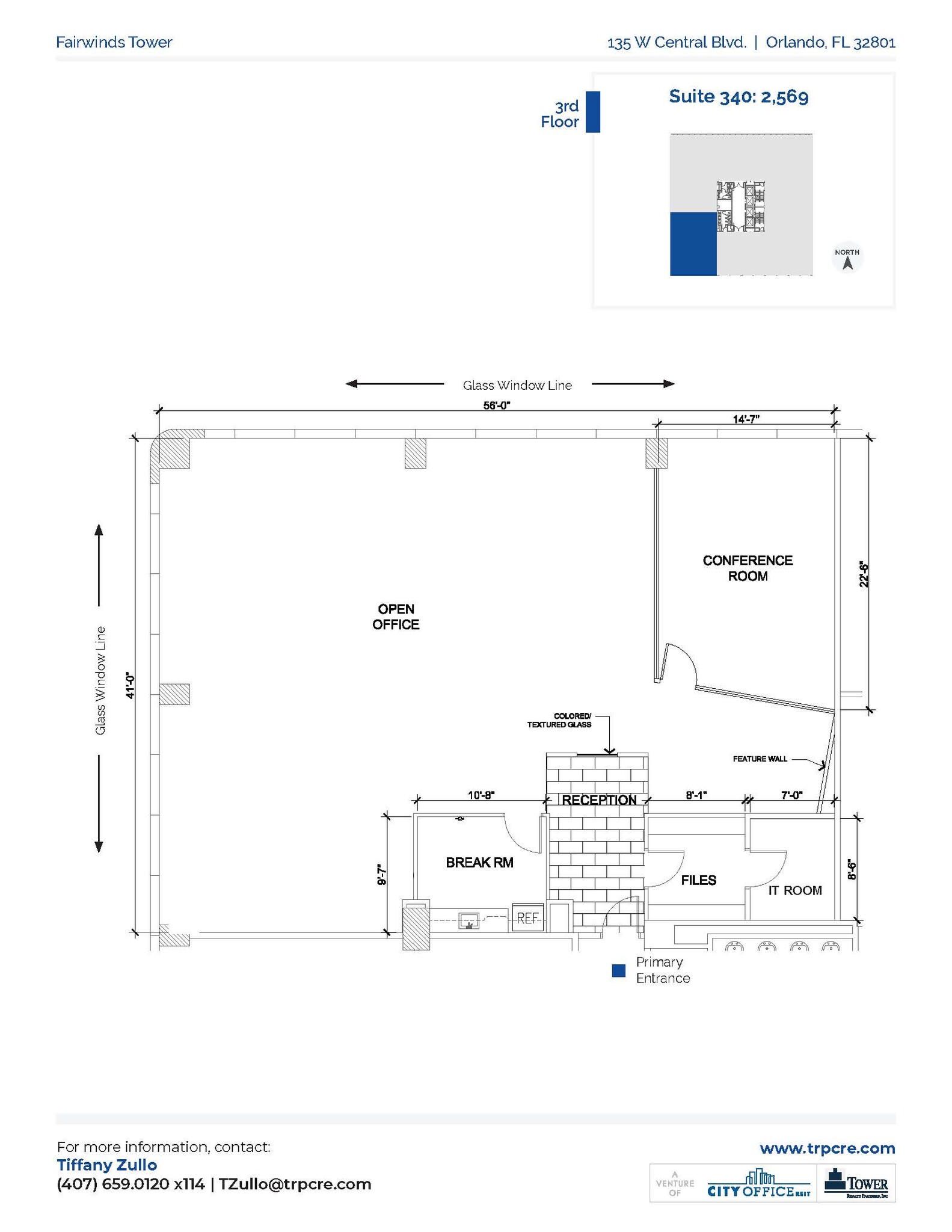 135 W Central Blvd, Orlando, FL à louer Plan d’étage– Image 1 sur 6