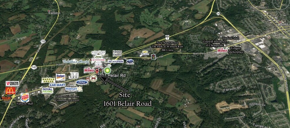 1601 Belair Rd, Fallston, MD à louer - Aérien – Image 2 sur 2