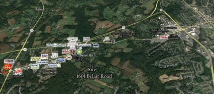 1601 Belair Rd, Fallston, MD - VUE AÉRIENNE  vue de carte